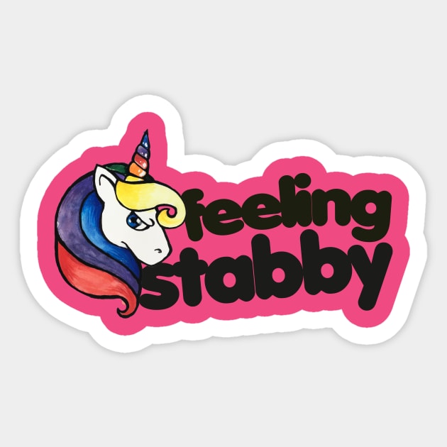Feeling Stabby Sticker by bubbsnugg